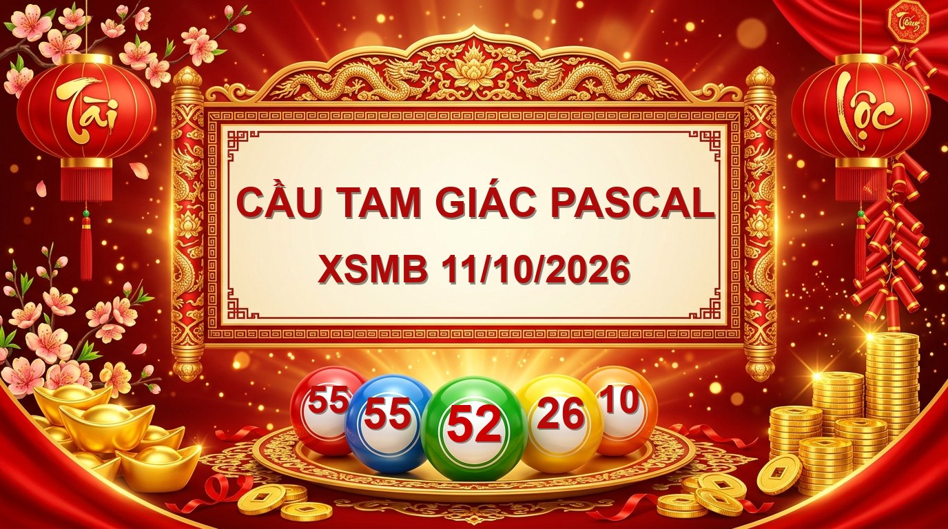 Soi cầu tam giác Pascal XSMB ngày 11/10/2026