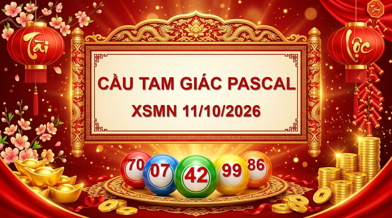 Soi cầu tam giác Pascal XSMN ngày 11/10/2026